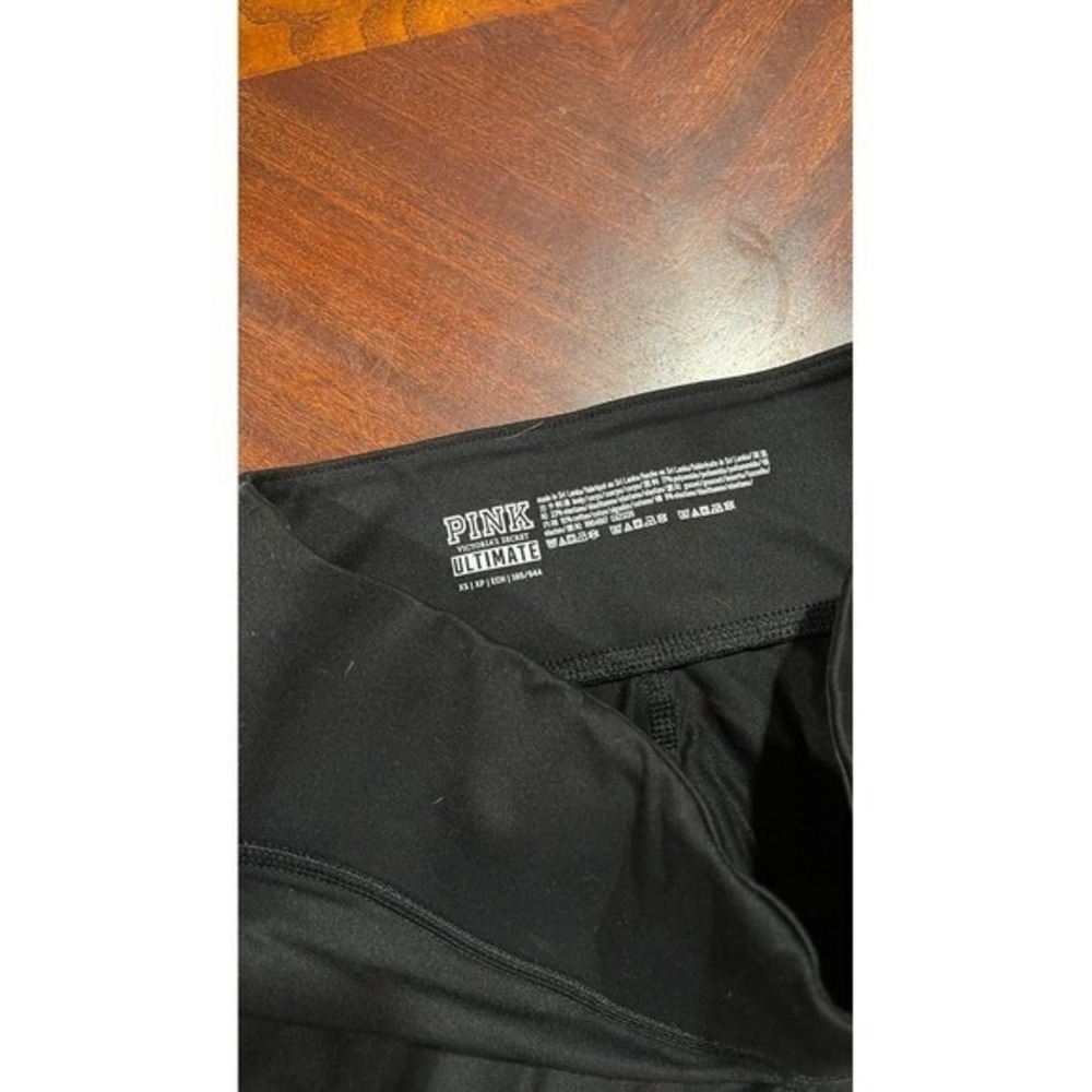 PINK Victoria's Secret Ultimate Leggings XS Black High Rise Athletic Yoga‎ Gym - Picture 5 of 8
